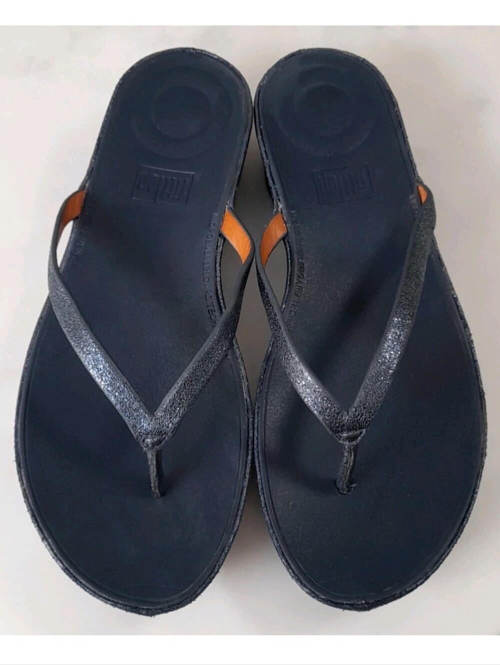 Fitflop Navy Metallic Strap Women's Sandals